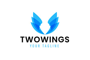 wings logo vector icon illustration, a Branding & Logo Template by Dyn Studio