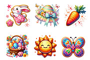 Watercolor Easter Biscuits Clipart, an Illustration by CitraGraphics (Thumbnail 4 of 4)