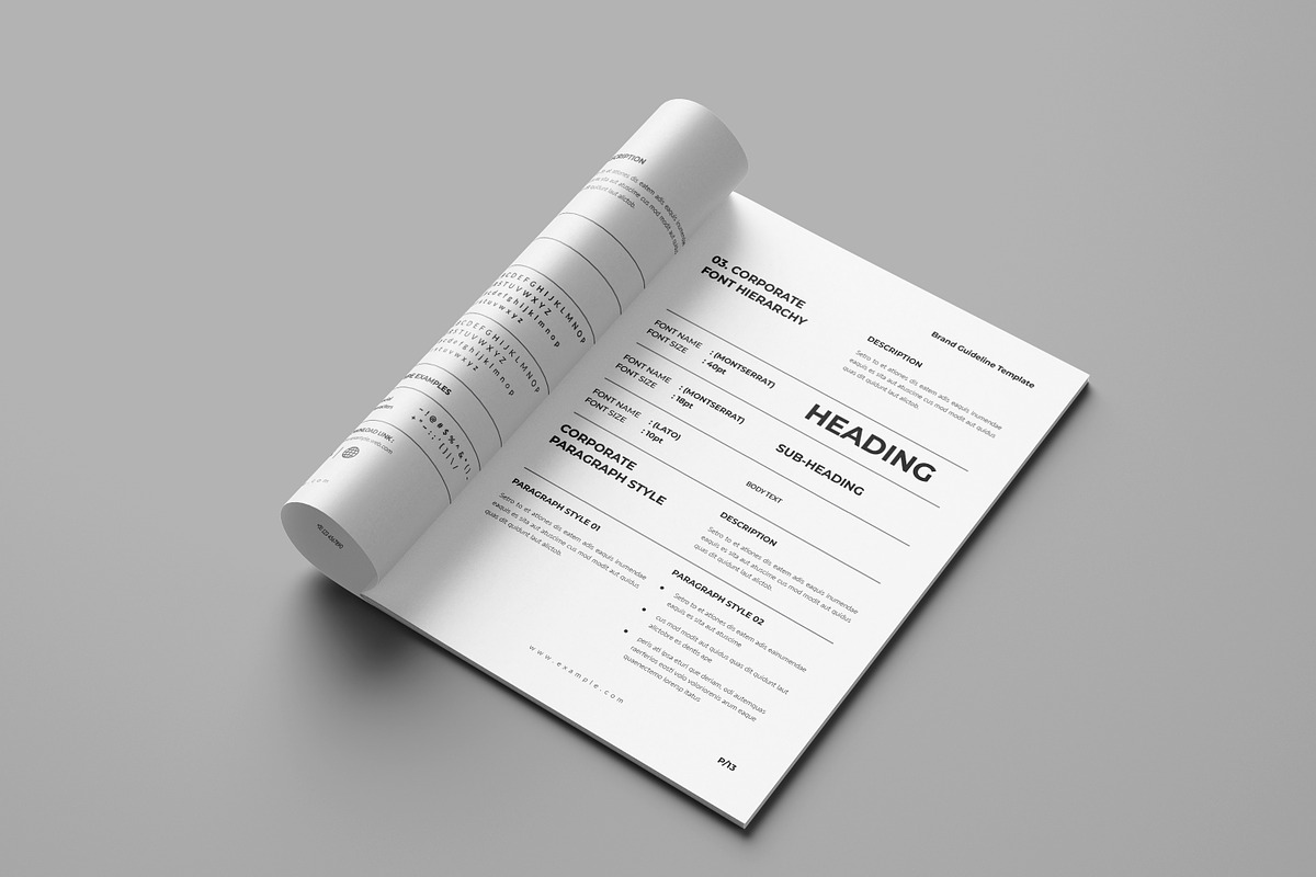 Brand Guideline Template, a Brochure Template by Spark_Creative (Photo 7 of 18)