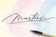 Martoni//Clean, a Script Font by artisans (Thumbnail 1 of 7)