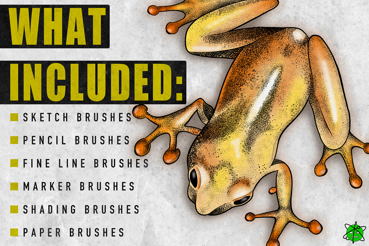 Procreate Essential Brush Set, a Brush Add-On by Nuclear Brushes (Photo 2 of 10)