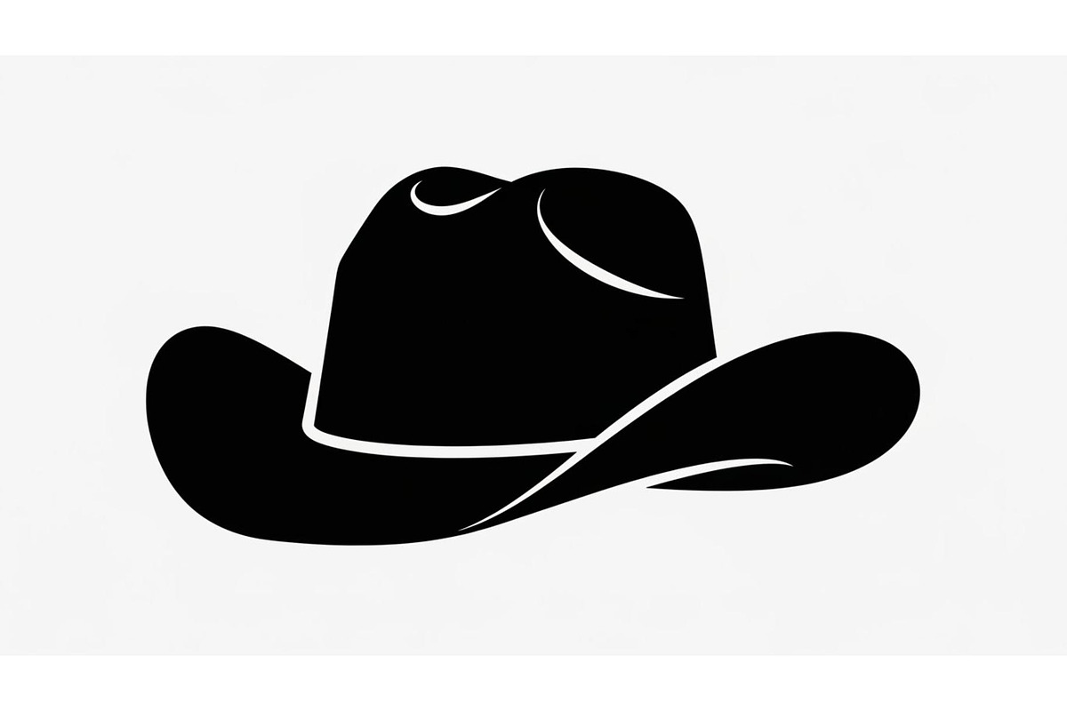 Minimal Cowboy Hat Silhouette Bundle, an Illustration by Designs_River (Photo 41 of 51)
