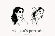 Woman's Portrait I, a Person Illustration by PeDe Designs (Thumbnail 6 of 6)