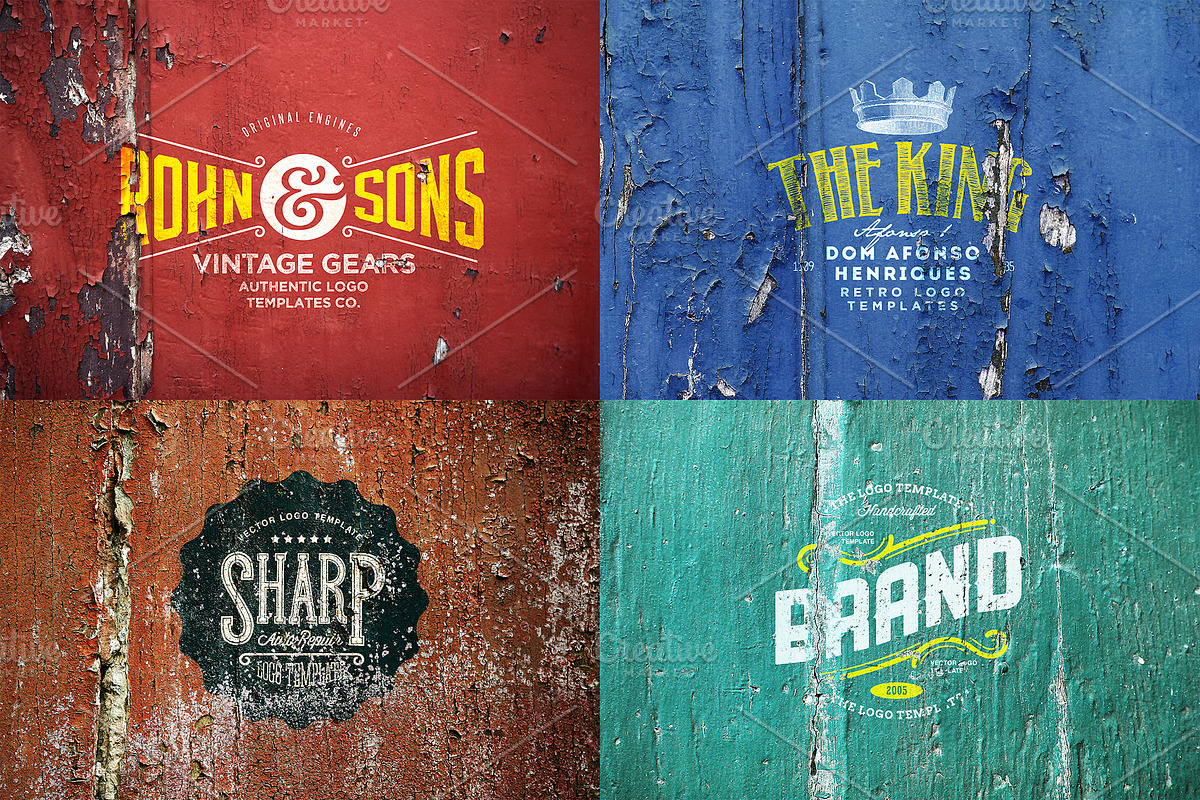 Retro Logo Mockups, a Product Mockup by Easybrandz (Photo 2 of 5)