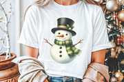 Christmas Snowman Clipart, an Illustration by Libby Wishes (Thumbnail 8 of 8)