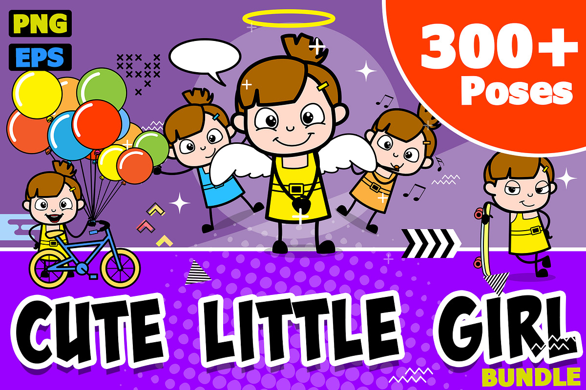 Little Girl ~ Cartoon Character Set, an Education Illustration by The Toon Company (Photo 1 of 7)