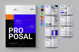 Proposal Template | Canva, INDD, a Brochure Template by ElvinPrint
