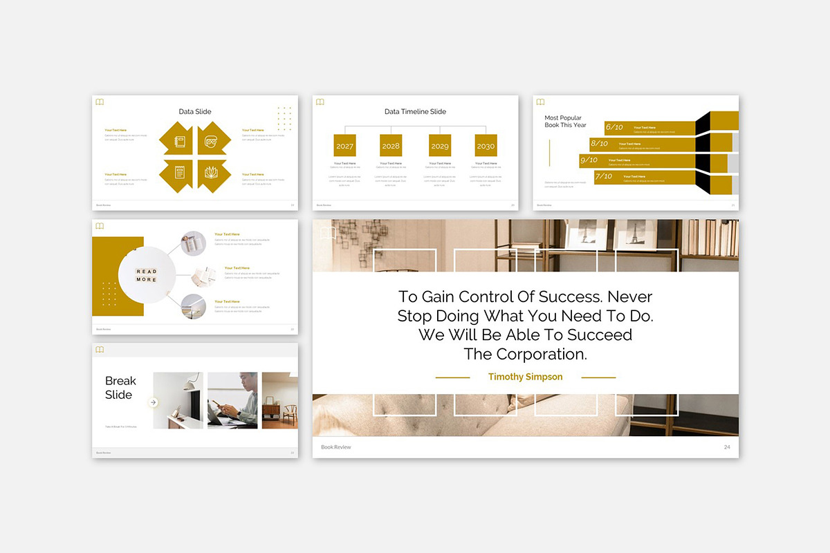 Bookstar Book Review Google Slides, a Presentation Template by Robs Daily Design (Photo 3 of 8)