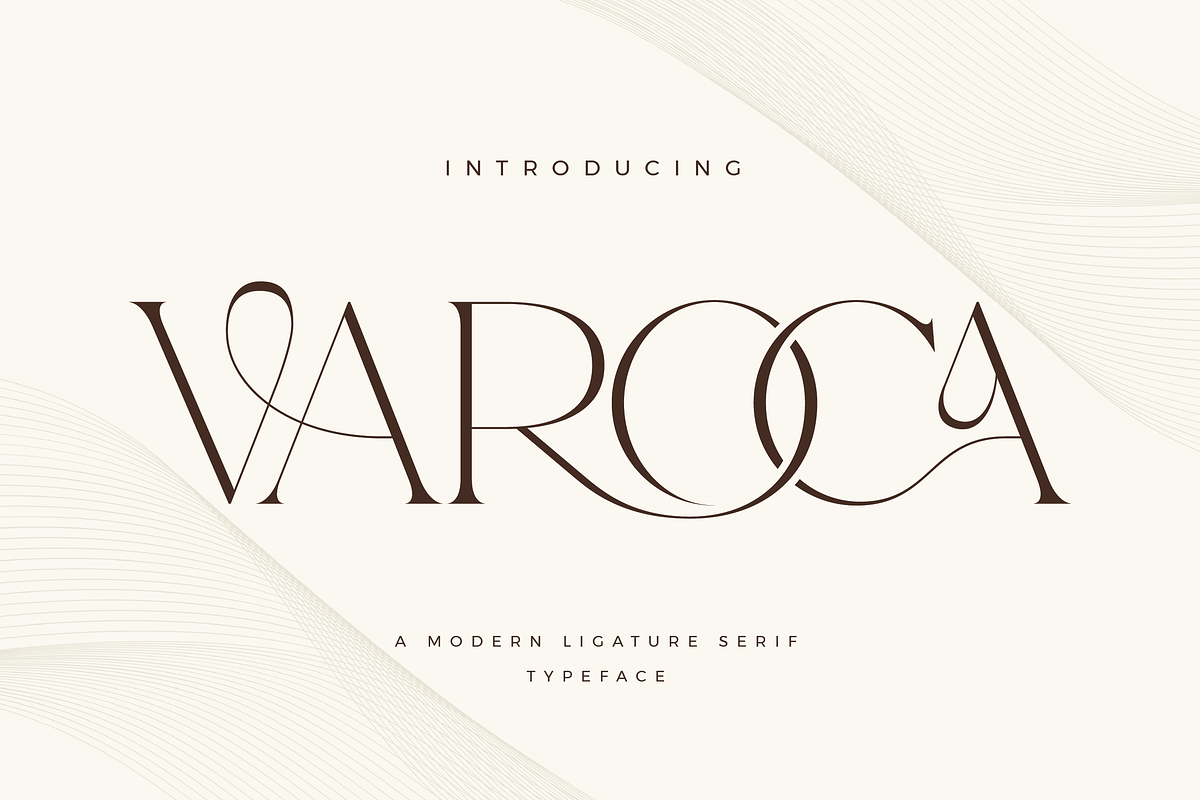 Varoca - Modern Serif Font, a Serif Font by Aqeel_Art (Photo 1 of 12)