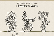 Flowers & Insects | Black Ink Art, an Illustration by amber&ink (Thumbnail 2 of 12)