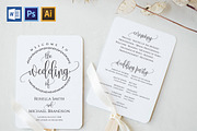 Wedding Program Fan SHR380, an Invitation Template by Shafura_Wedding (Thumbnail 1 of 5)