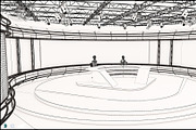 Virtual TV Studio News Set 35, an Architecture 3D Model by akerStudio (Thumbnail 22 of 39)