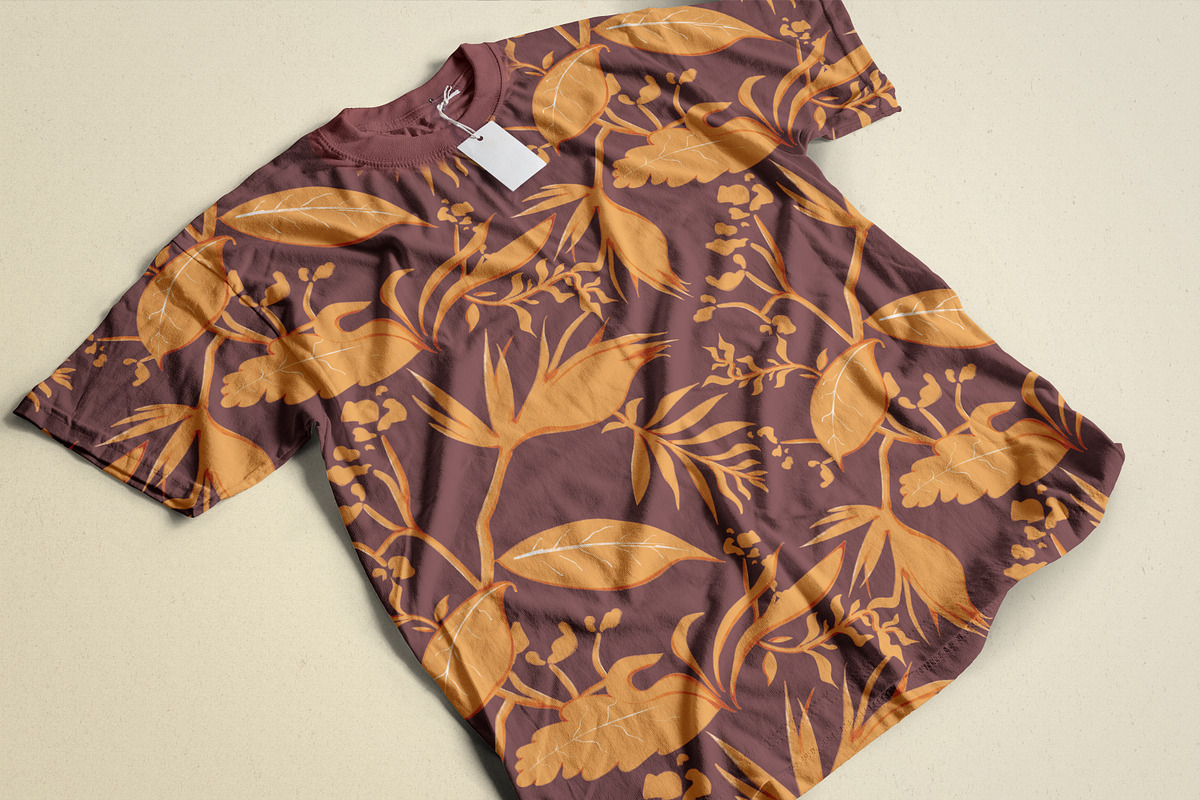 Organic Seamless Botanical Patterns, a Pattern Graphic by Declipo Patt (Photo 8 of 16)