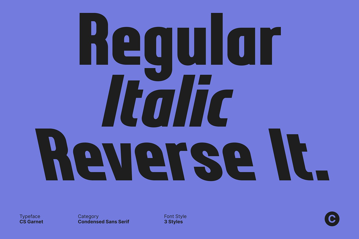 CS Garnet – Condensed Font, a Sans Serif Font by Craft Supply Co. (Photo 4 of 8)