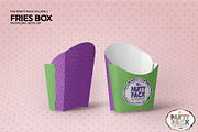 Fries Box Packaging Mockup, a Cups & Container Mockup by INCDesign (Thumbnail 3 of 6)