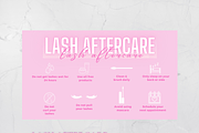 Lash Aftercare Card Template, a Card Template by YasdeyDesigns (Thumbnail 2 of 8)