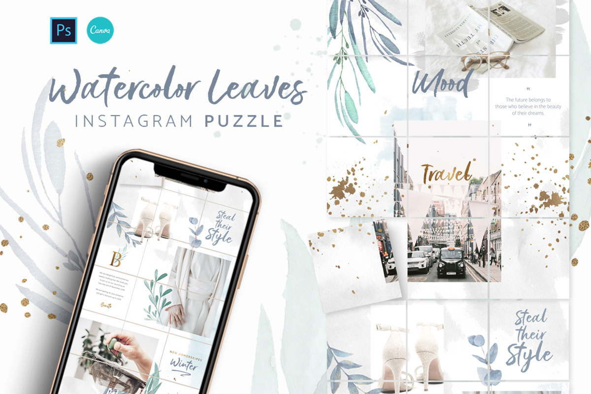 PUZZLE Bundle Instagram CANVA PS, a Social Media Template by Eviory (Photo 47 of 50)