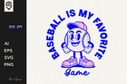 Baseball Is My Favorite Game, a Sport Illustration by shaondesigns (Thumbnail 1 of 4)