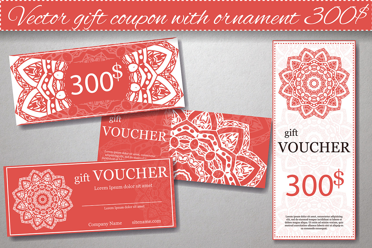 Set of gift voucher templates, a Flyer Template by Astarte_design (Photo 4 of 4)