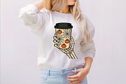 Watercolor Halloween Coffee Clipart, an Illustration by SVGArt (Thumbnail 2 of 8)