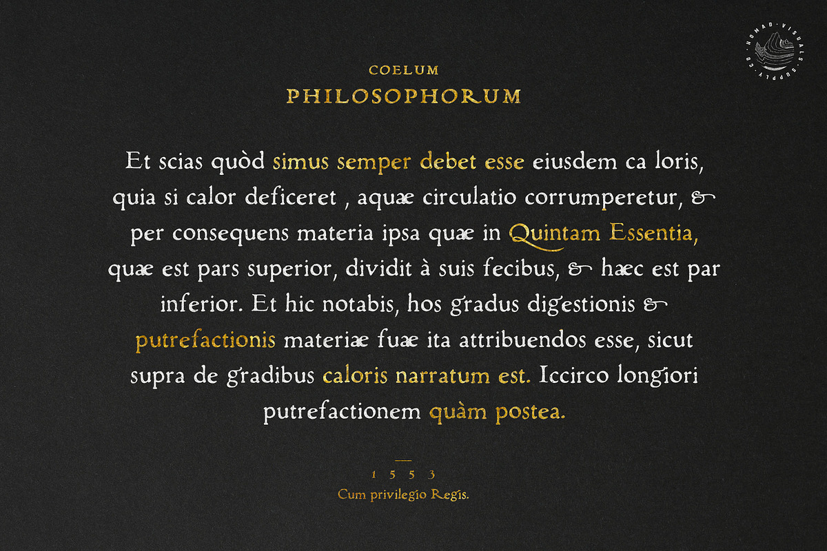 Alchemion - Display Serif Font, a Serif Font by Nomad Visuals (Photo 7 of 9)