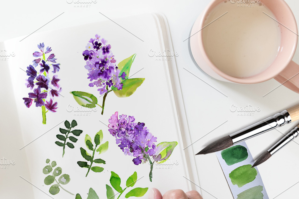 Garden Violet Clipart Purple Bouquet, a Decorative Illustration by Download Graphic Art (Photo 3 of 7)