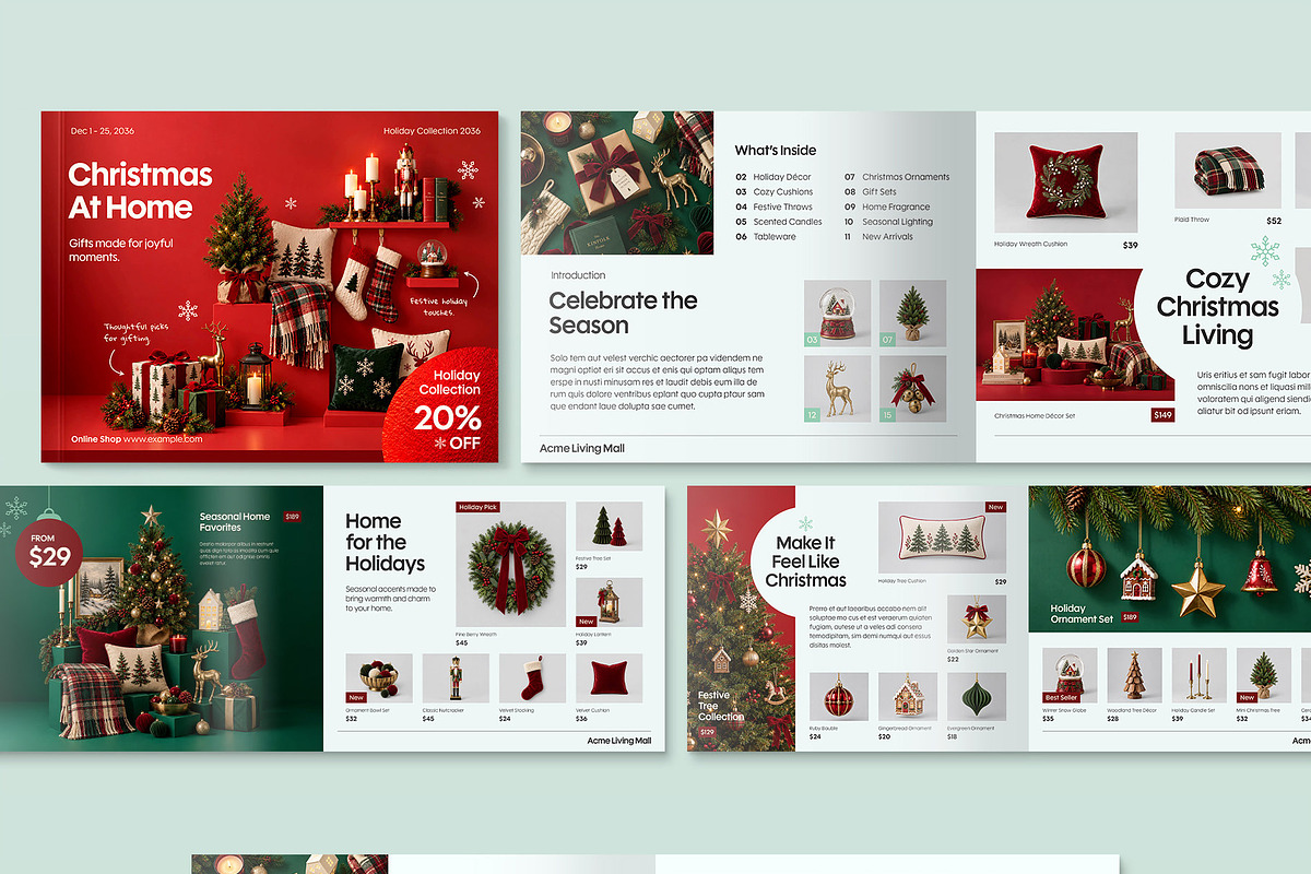 Landscape Christmas Catalog, a Brochure Template by BrandPacks (Photo 4 of 4)
