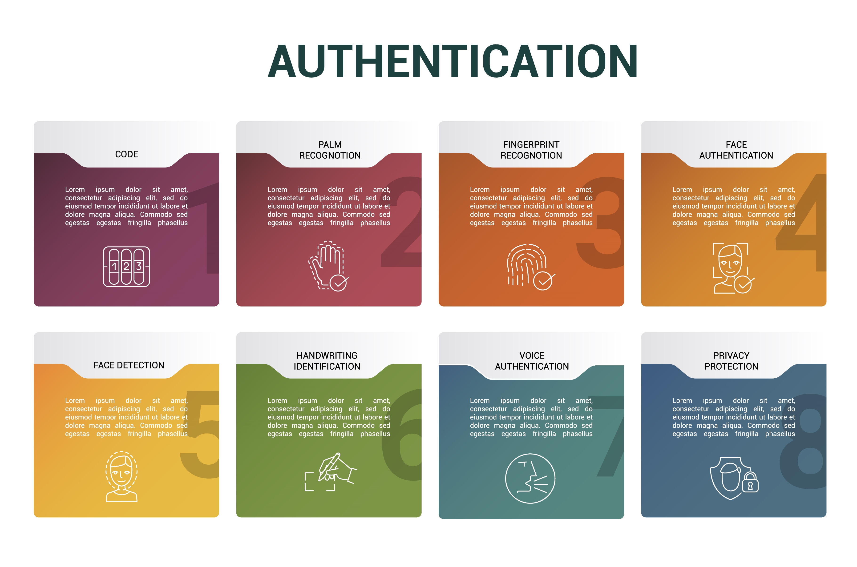 Infographic Authentication template, an Object Illustration by ...