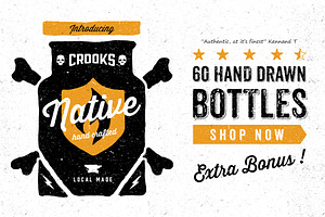 Hand drawn Bottles KIT