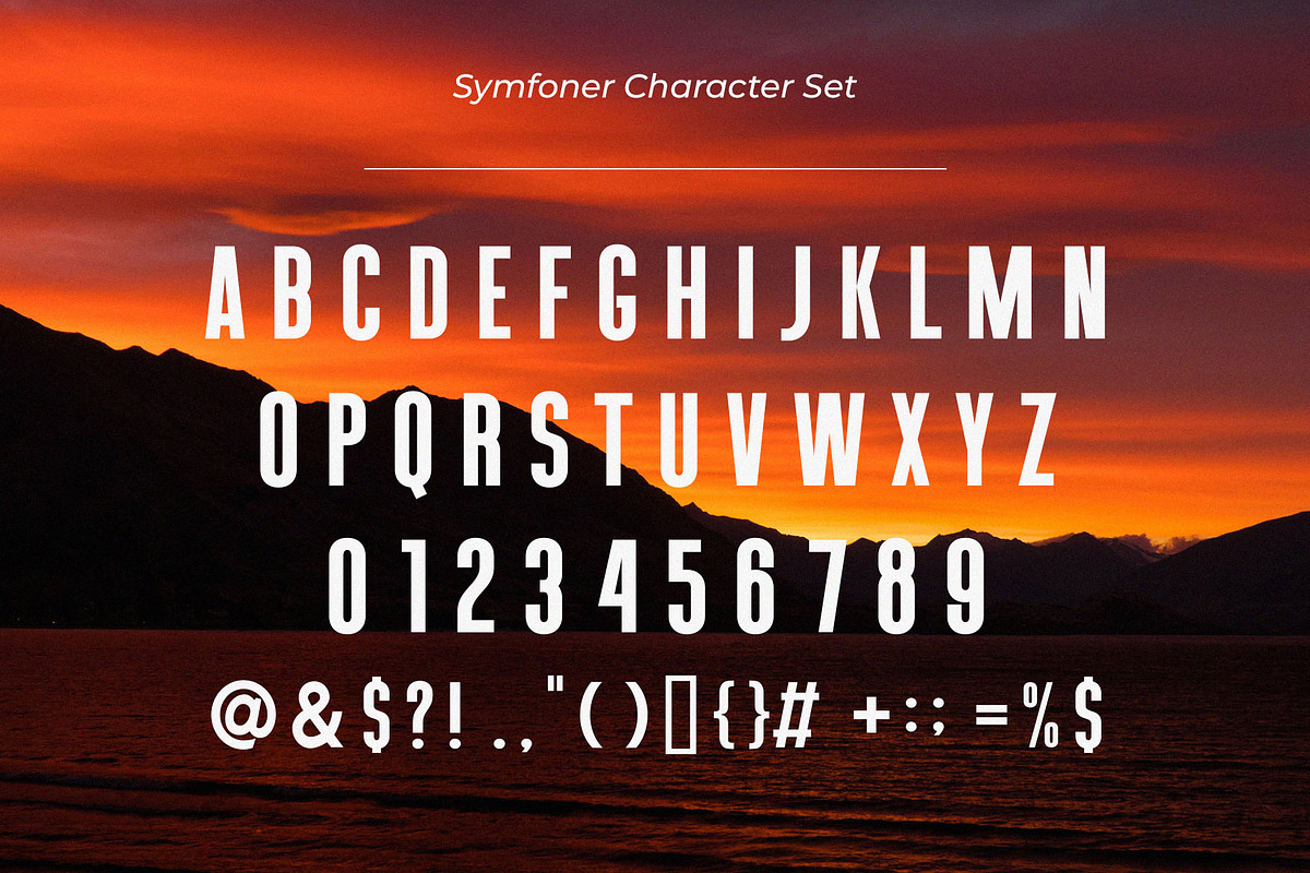 Symfoner - Modern Condensed Sans, a Sans Serif Font by TypeLogue (Photo 4 of 5)