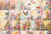 Floral Distressed Backgrounds, a Decorative Illustration by pictures for you (Thumbnail 13 of 36)