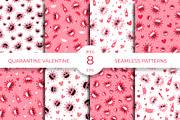 Pandemic Valentines Day pattern., a Pattern Graphic by LaBelezokaDesign (Thumbnail 1 of 4)