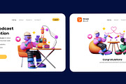 Live Streaming, Podcast 3D Character, a Characters & Person 3D Model by orenjidesign (Thumbnail 6 of 8)