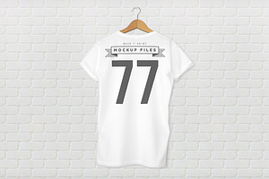 Back T-Shirt Design Mockup