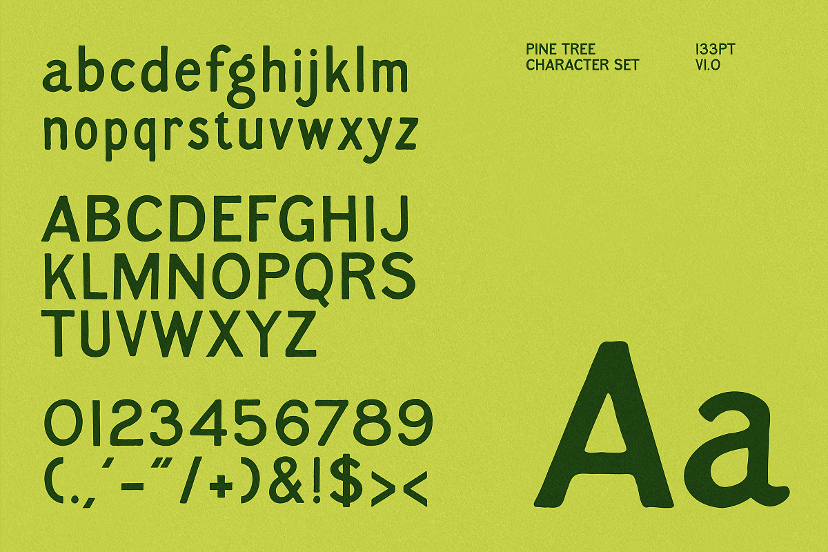 Pine Tree - Hand Drawn Sans, a Sans Serif Font by UppercapType (Photo 5 of 6)