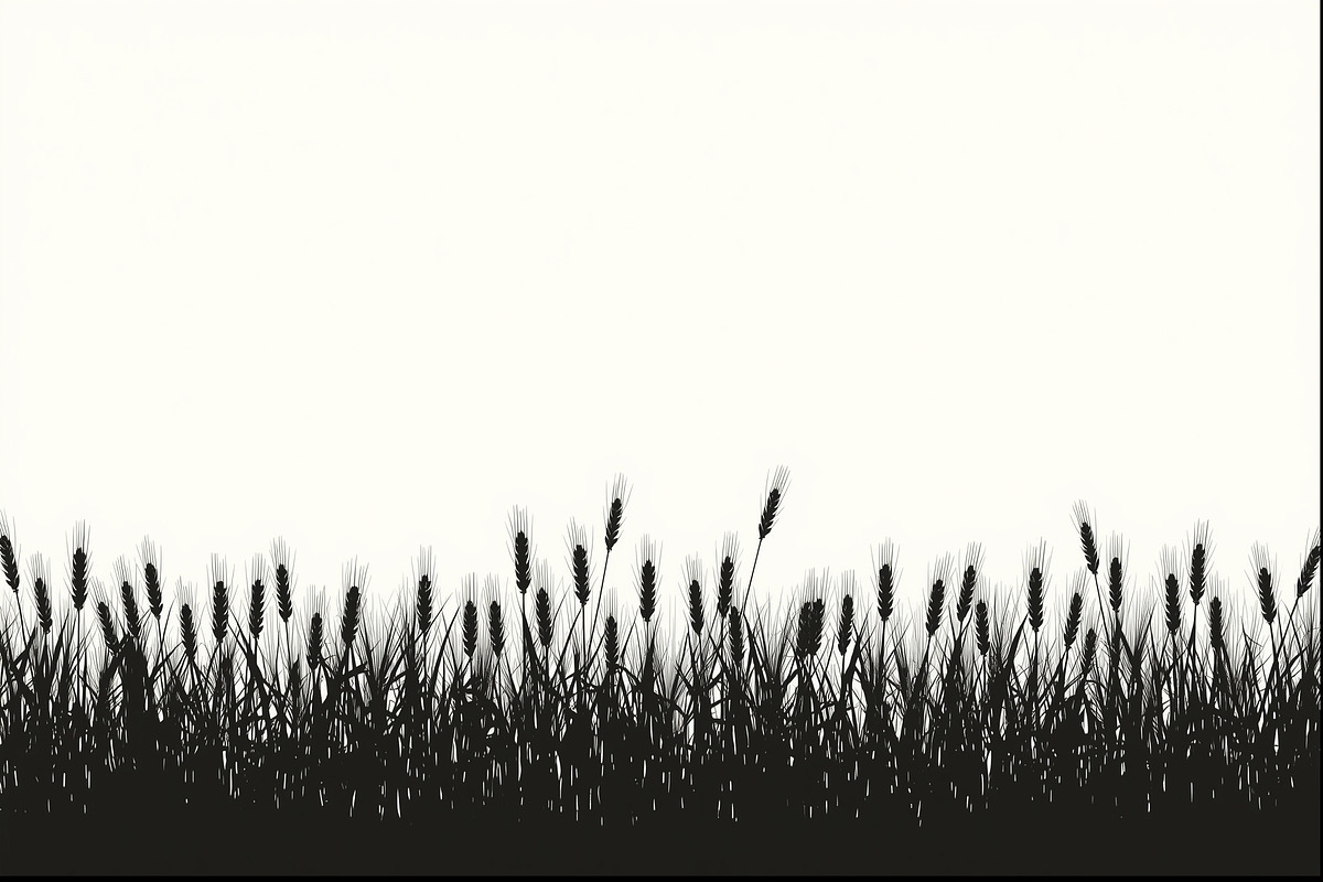Farm Silhouette Wheat Clipart Set, an Illustration by BIPLOB EXPERT (Photo 6 of 9)