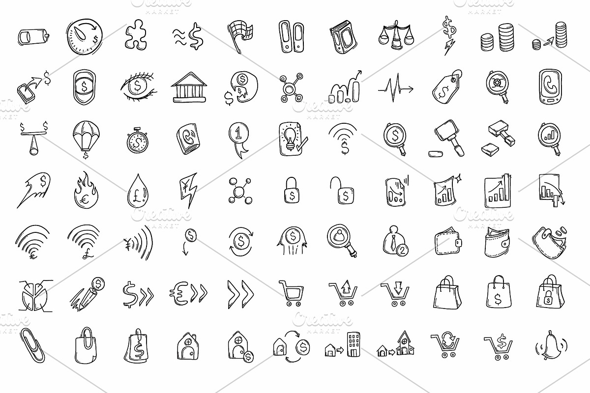 540 Business Hand Drawn doodle Icons, an Outline Icon by TKDoodle (Photo 7 of 9)