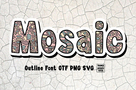 Mosaic OTF PNG SVG, a Sans Serif Font by DREAMs Soul G.