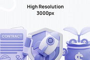 Modern Business Startup 3D Icon Pack, a 3D by graficonstuff (Thumbnail 4 of 4)