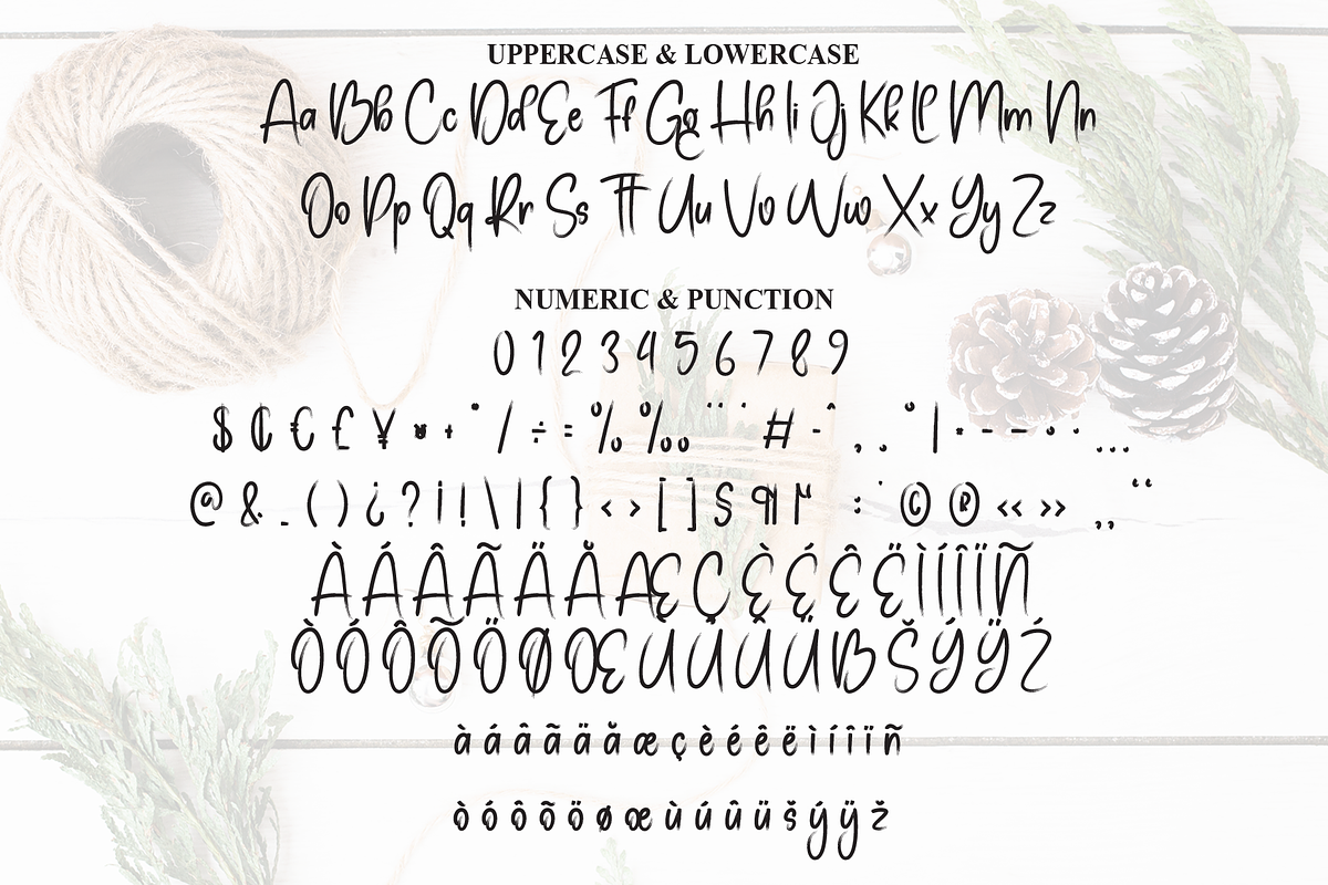Vintage Christmas | Script Font, a Script Font by Scratchones (Photo 7 of 8)