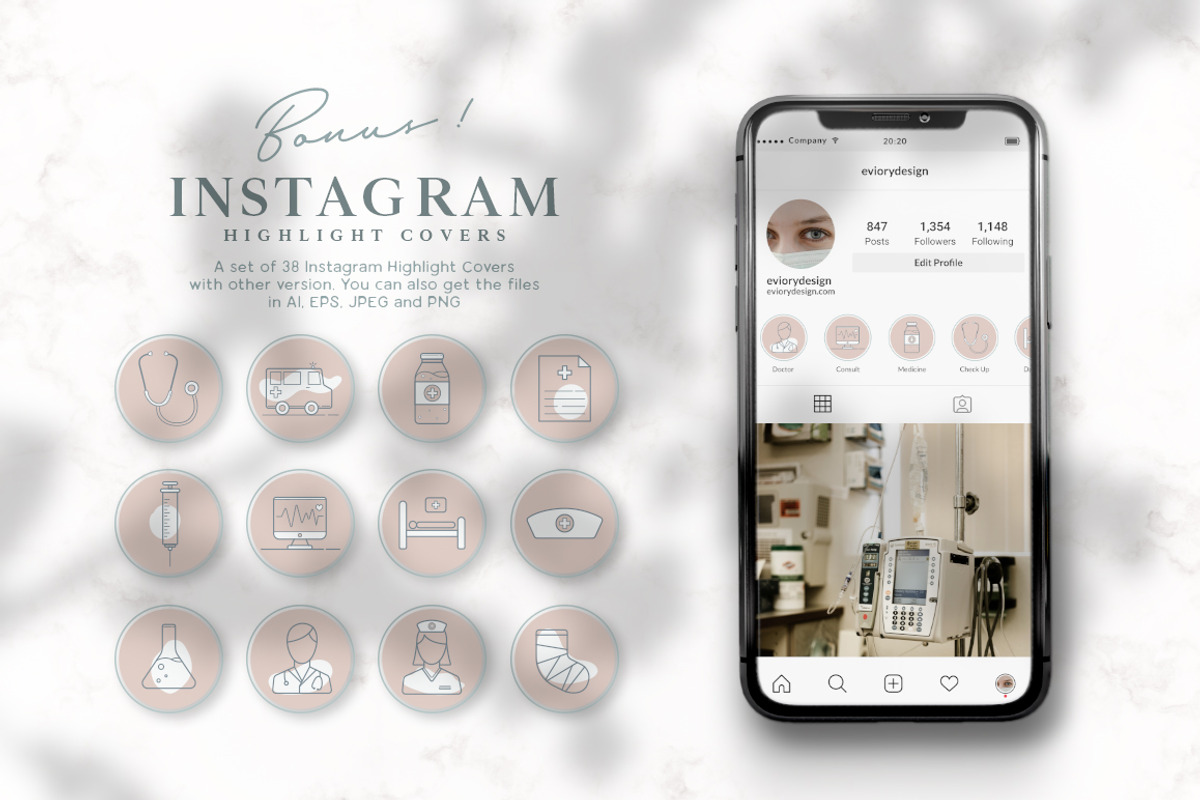 Instagram Highlight Medical, a Social Media Template by Eviory (Photo 6 of 10)