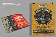 Opening Shop Flyer & Poster Template, a Flyer Template by The Design For Co. (Thumbnail 3 of 5)