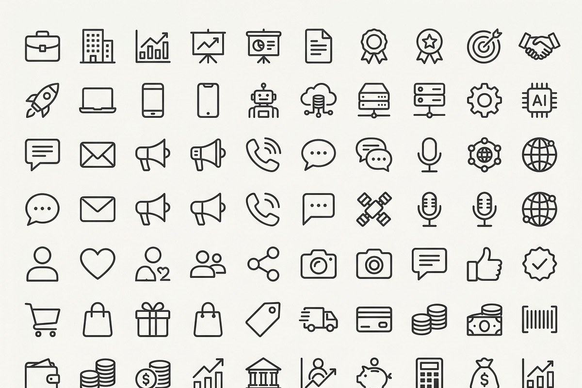 Bundles Remote Outline Icons, an Outline Icon by adenpinkstore (Photo 13 of 18)