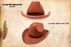 Cowboy Accessories Vector Icons