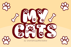 My Cats - Display Font, a Font by KiddoGlyphs Studio
