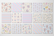 Preppy Coastal Girl seamless pattern, a Pattern Graphic by @olga.angelloz (Thumbnail 2 of 3)
