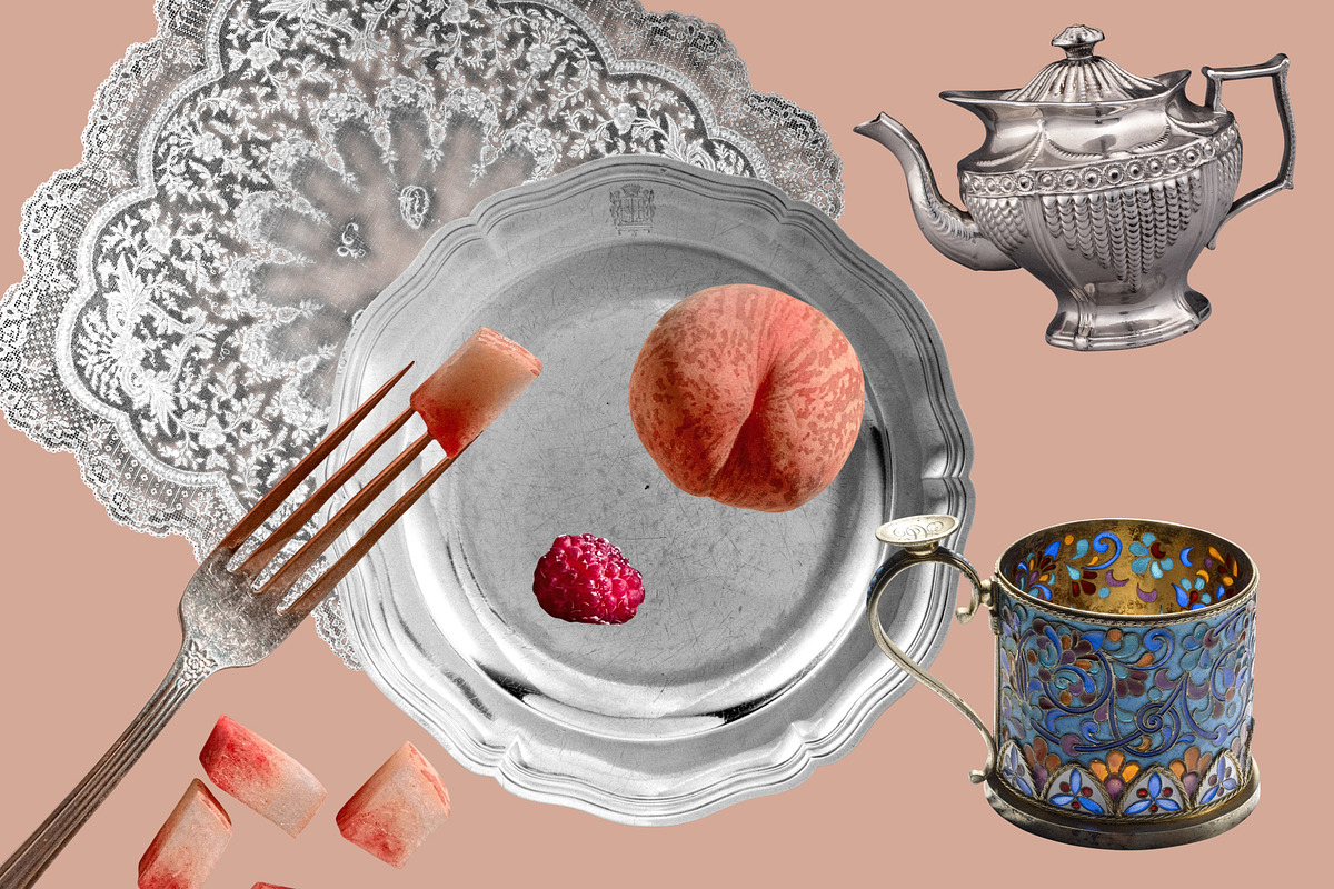 VINTAGE Tea Room Collage, an Object Graphic by Anzhelika (Photo 3 of 11)