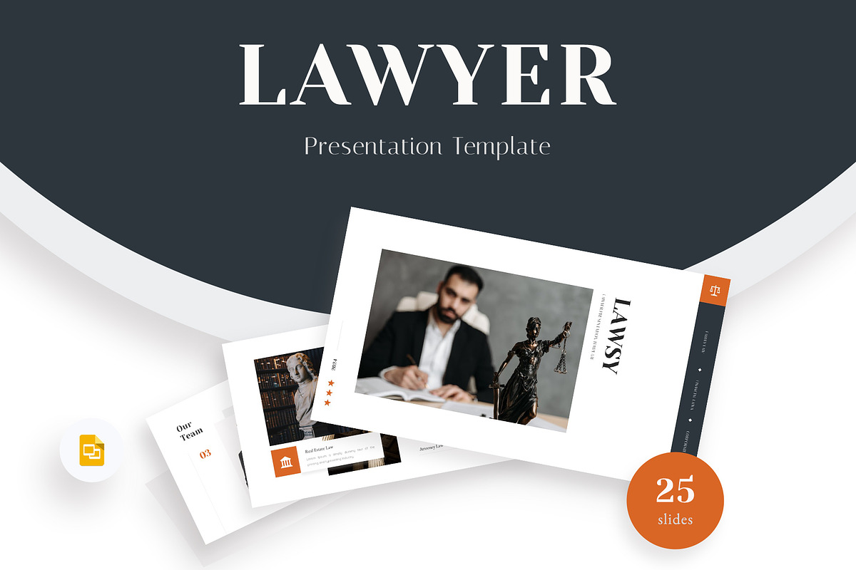 Lawsy- Lawyer Google Slides Template, a Presentation Template by Premast (Photo 1 of 3)