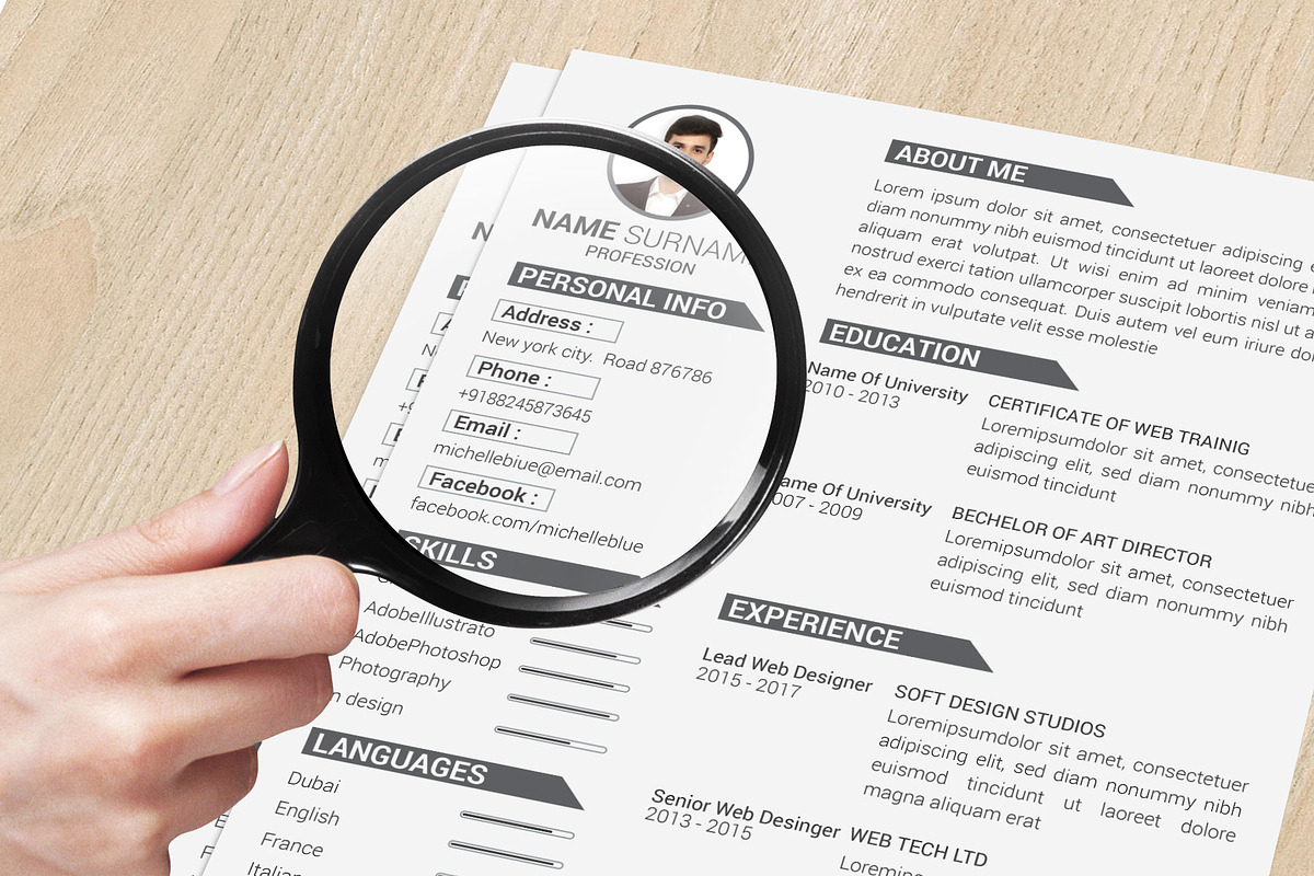 Clean Resume/CV, a Resume Template by designvillage (Photo 7 of 12)