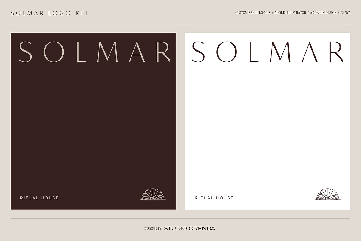 SOLMAR LOGO KIT, a Branding & Logo Template by studio.orenda (Photo 4 of 8)